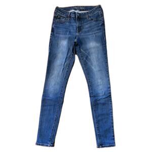 Old Navy Rockstar Mid Rise Skinny Medium Wash Jeans Size 4 Long